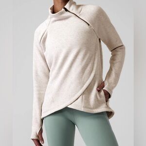 Athleta Cozy Karma Asymmetrical Pullover